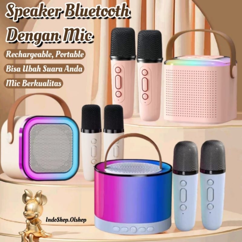 Speaker Bluetooth Karaoke Speaker Bluetooth Super Bass Speaker Bluetooth Mini Speaker Super Bass⭐ IN