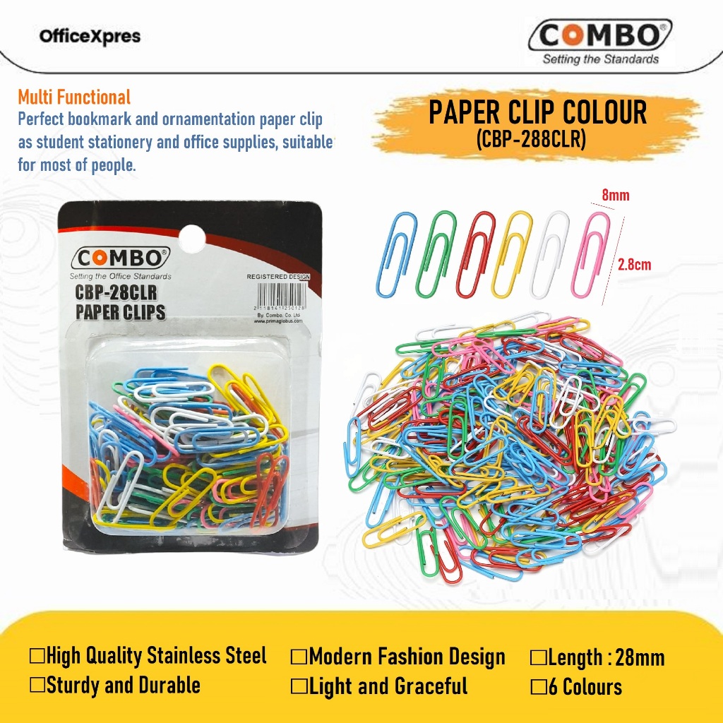 

Penjepit Kertas / Paper Clip Besar Kecil / Klip Besar Kecil / Paper Klip / Jepitan Kertas / Trigonal Paper Combo