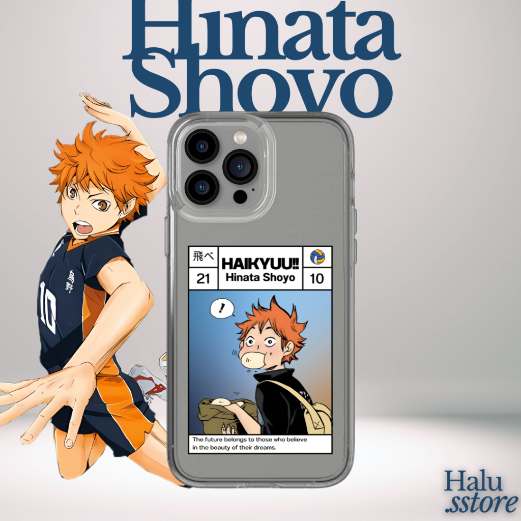 Case HP Custom Haikyuu Hinata Shoyo | Bisa Ganti Karakter / Anime Lain