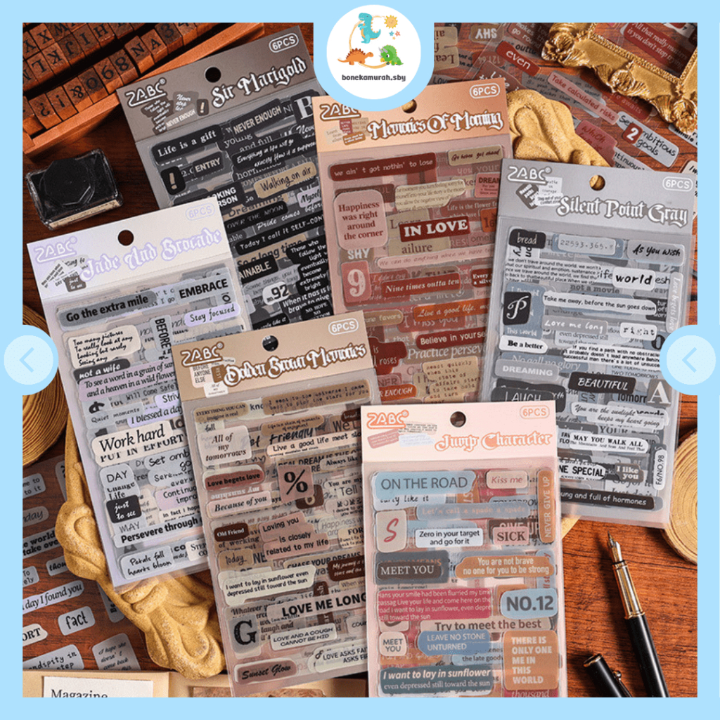 

Stiker Motivasi Kata-kata Isi 6 Aesthetic DIY Jounal Tumblr