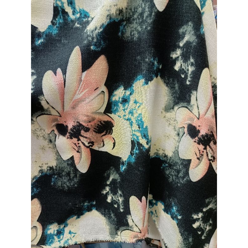 kain linen rami  motif meteran||