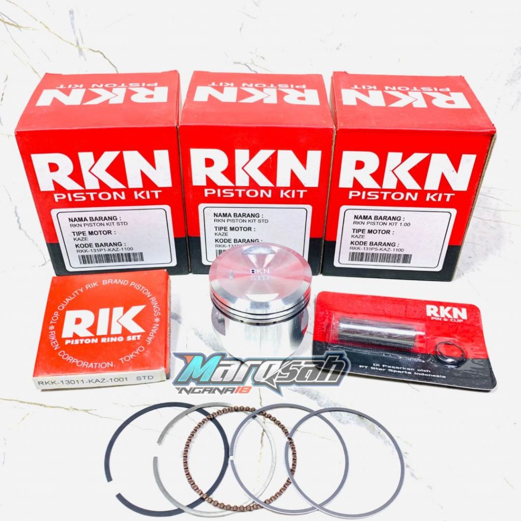 PISTON KAZE PISTON KIT RKN KAZE STD 100 150 200 MARQSAH NGANA18