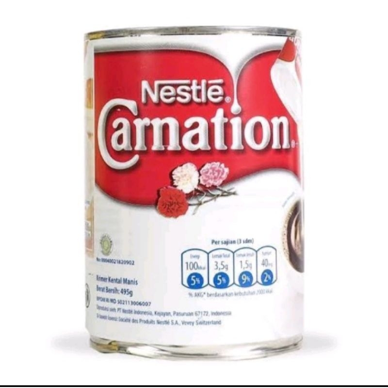 

Carnation Nestle Susu Kental Manis Putih-Kremer Susu Kental Manis 495 Gram