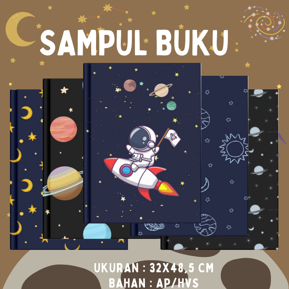 

[Min Order 5] Sampul Buku - Kertas Sampul Buku Motif - Kertas Kado Wrap Paper - Sampul Buku Aesthetic - Galaxy - Luar Angkasa