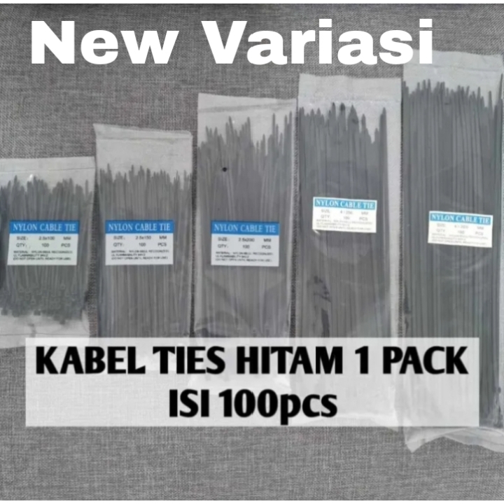 

KABEL TIES NYLON / CABLE TIE / KABEL TIE/PENGIKAT KABEL/DASI KABEL