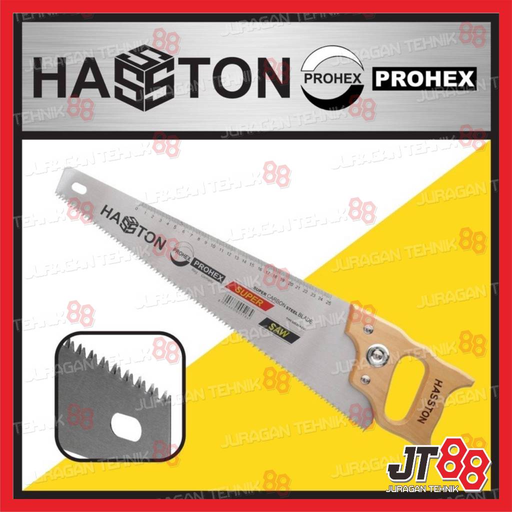 HASSTON PROHEX Gergaji Tangan gagang kayu