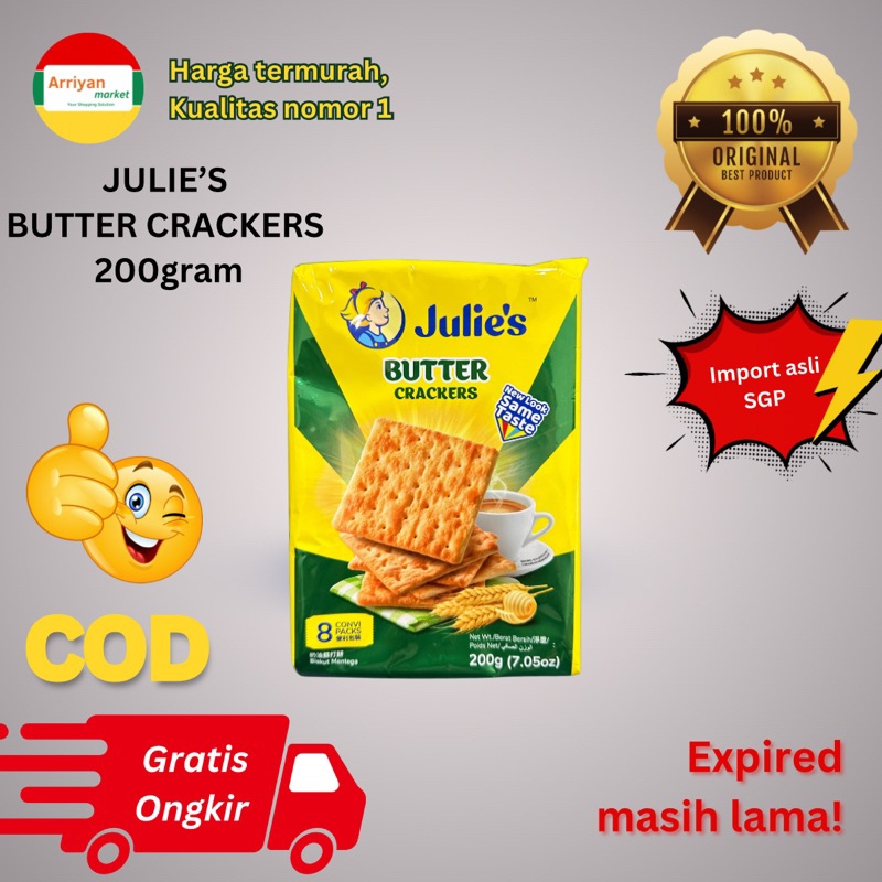 Julie’s Butter Crackers 200gram IMPORT