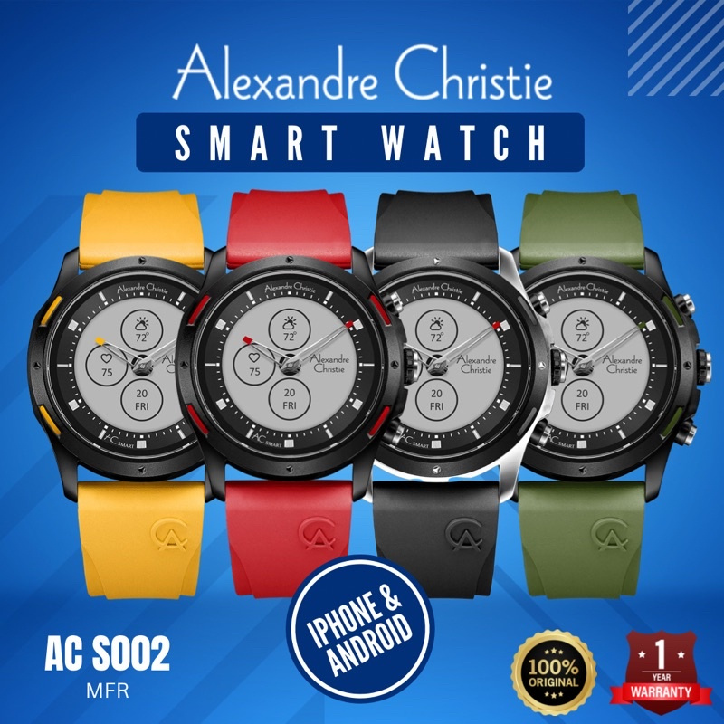 Jam Tangan Pria Alexandre Christie Smart Watch AC S002 MF Original