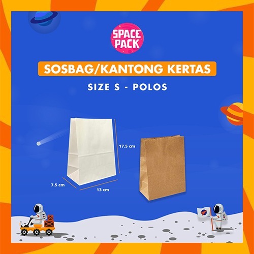 

Sosbag / kantong kertas ( S ) / KANTONG ROTI, FRIED CHICKEN, SNACK - POLOSAN - SPACEPACK