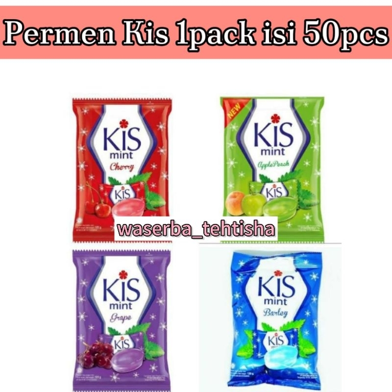 

waserba_tehtisha| PERMEN KIS 1PACK isi 50pcs all varian/ Permen kiss