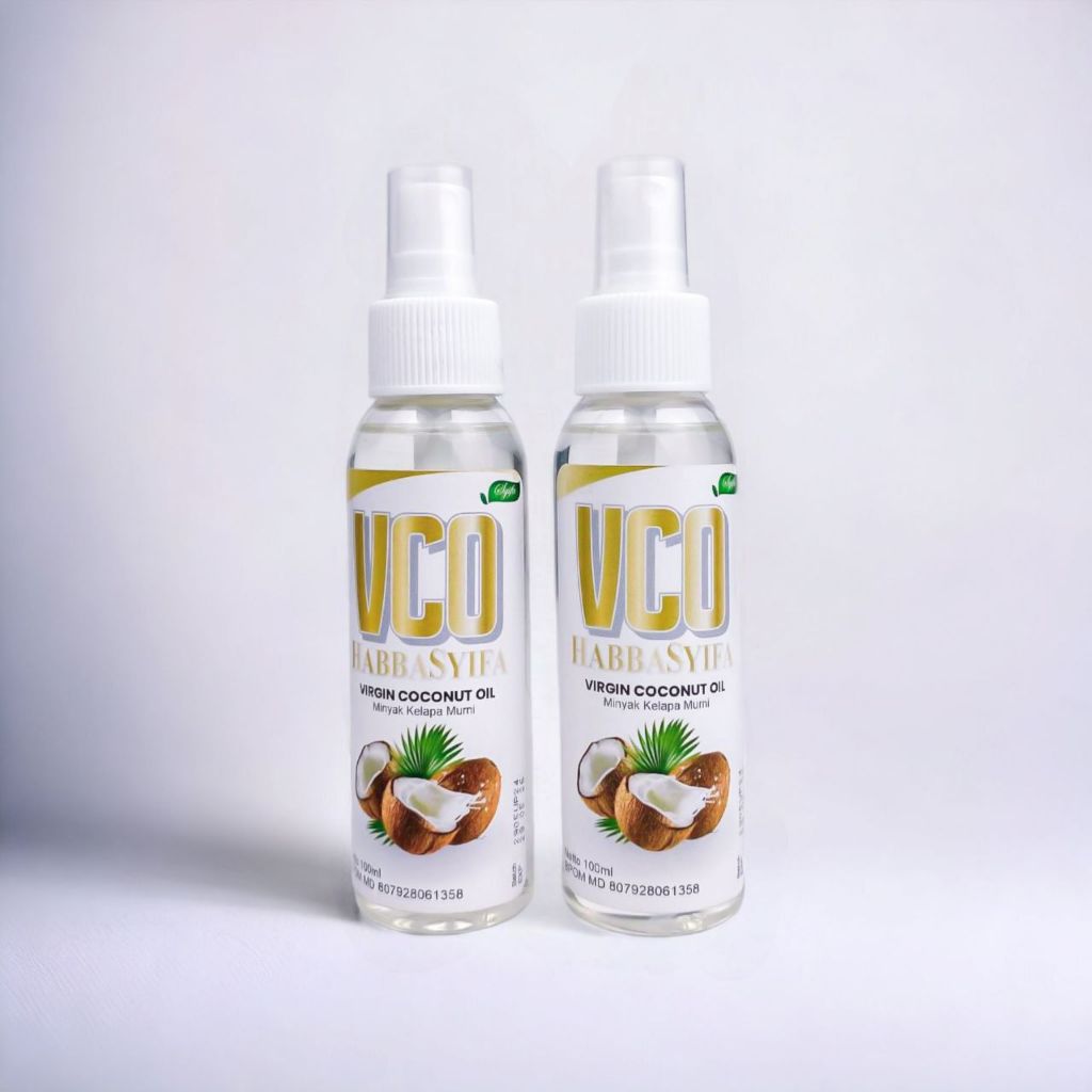 

VCO Extra Virgin Coconut Oil 100 ml VCO / Cold Pressed Nutrifarm Halal / Minyak Kelapa Asli 100% Murni