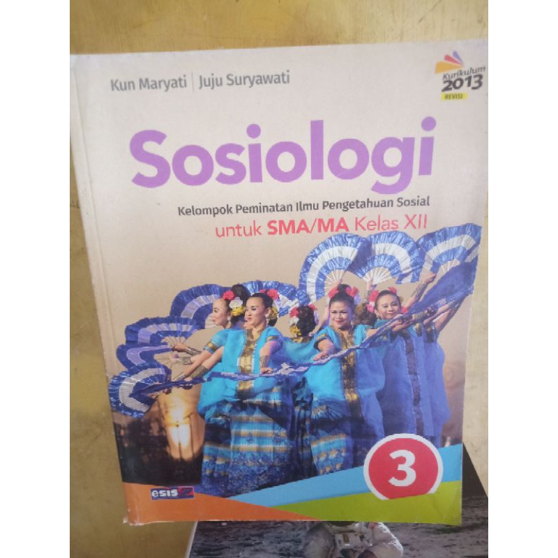 sosiologi kelas 12 /  3 sma erlangga esis kurikulum 2013 edisi revisi