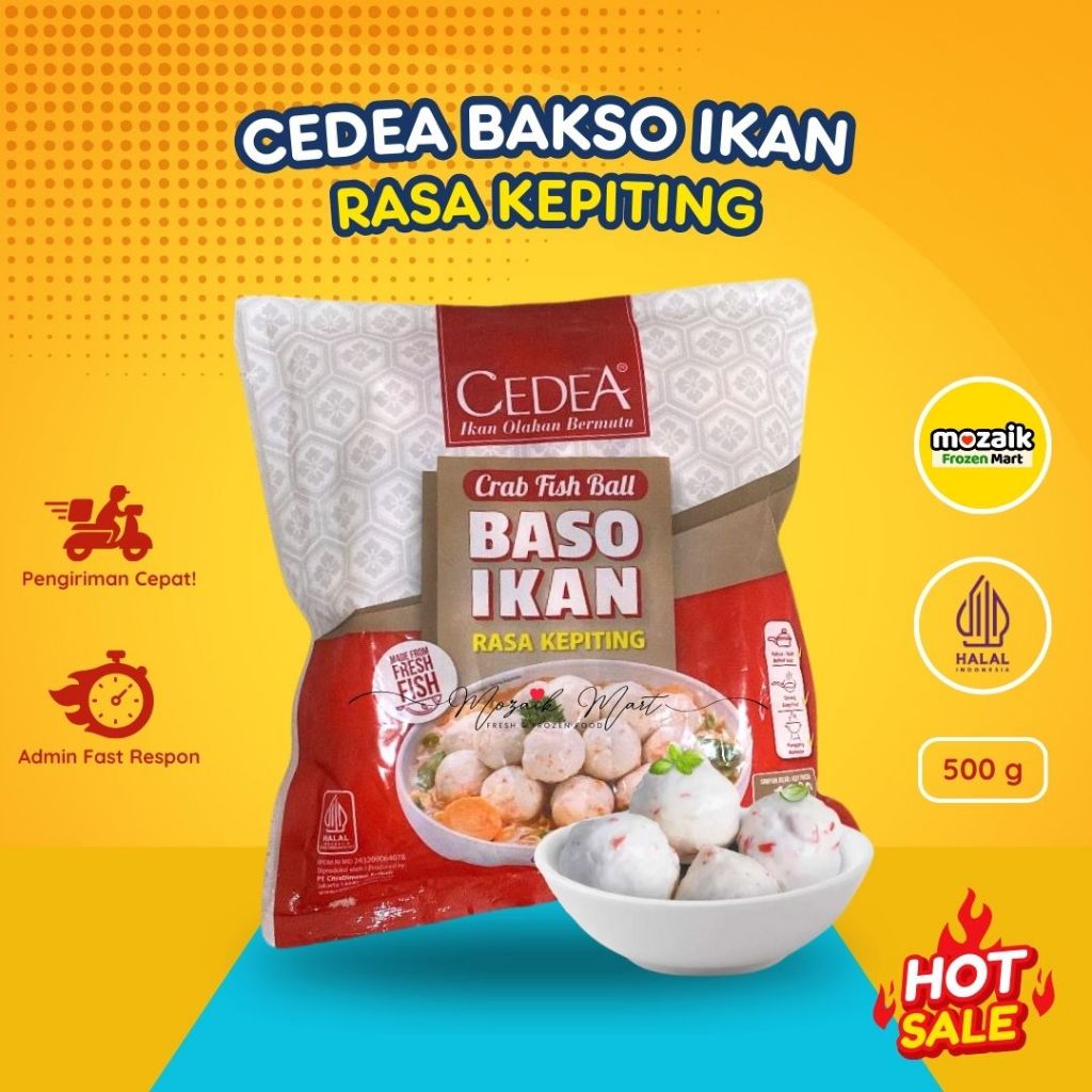 

Cedea Bakso Ikan Rasa Kepiting Frozen Mart Frozen Food Palembang 500gr