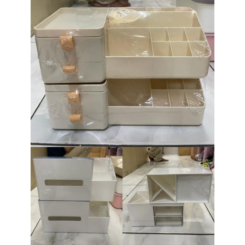 Tempat make up organizer / wadah make up serbaguna akrilik make up bahan tebal