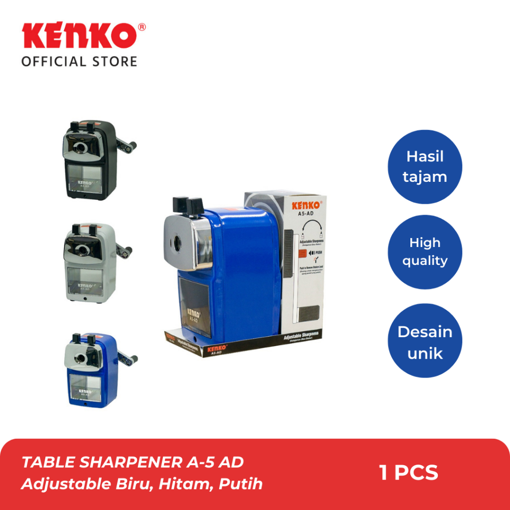 

KENKO TABLE SHARPENER / RAUTAN MEJA A-5 AD Adjustable