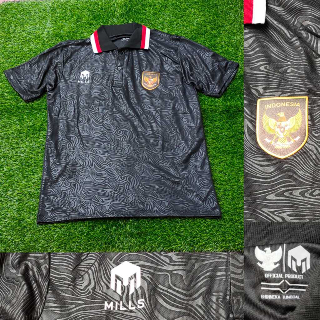 TIMNAS INDONESIA 3RD JERSEY BAJU BOLA HITAM 2022/2023 GRADE ORI JUMBO XXL 2XL