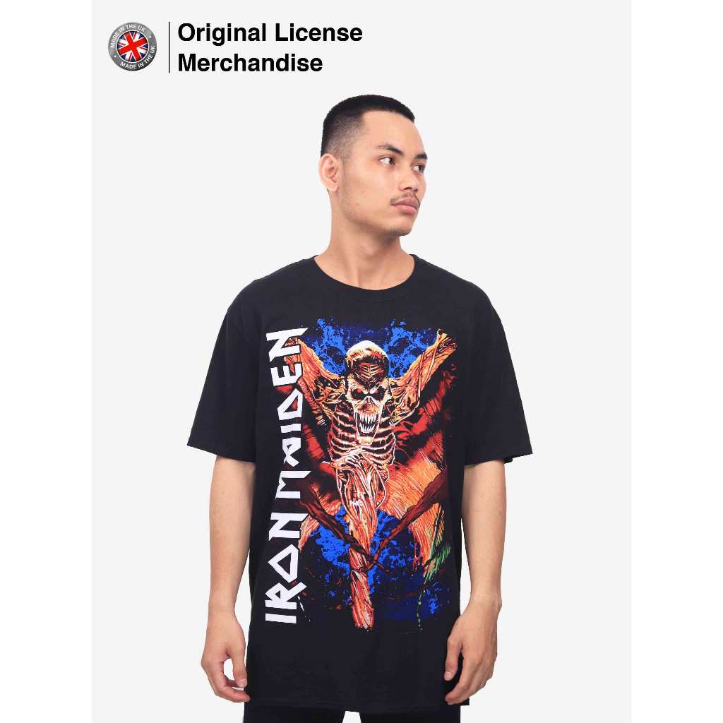 Kaos Baju Tshirt Metal Musik Band Original Pria Wanita Casual Dewasa Cotton Premium Import IRON MAID