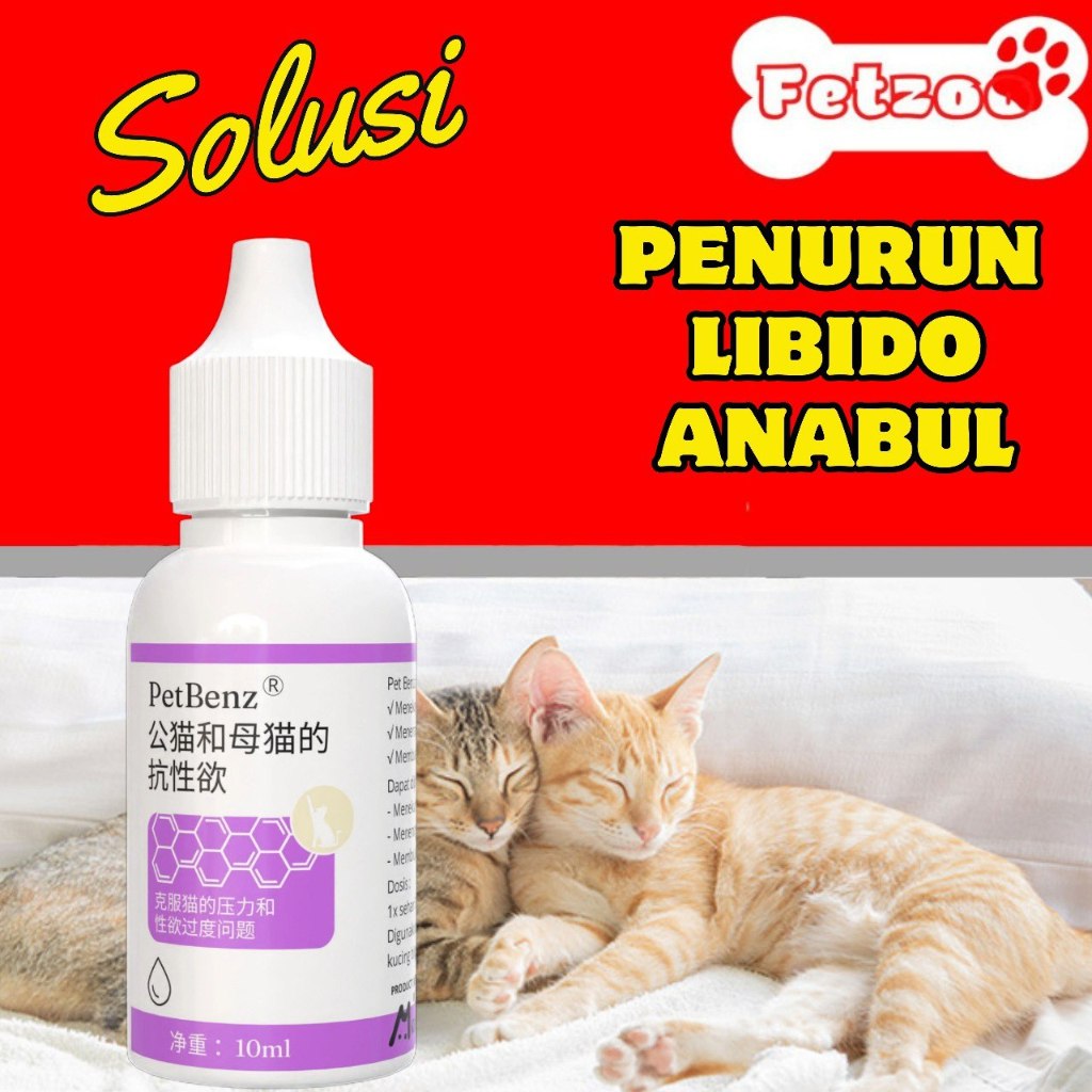 Libido Drops Obat Penurun Birahi Libido Kucing Jantan Betina FETZOO