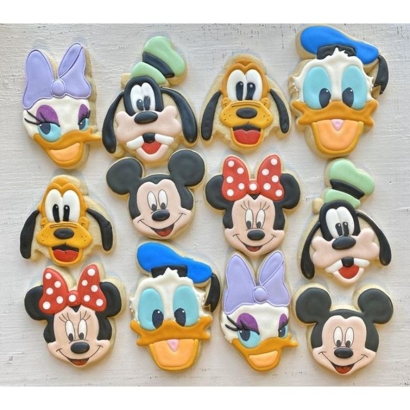 

IHANALICIOUS Butter Cookies Tema Disney Donal Bebek Daisy Mickey Minnie Goofy (kukis hias karakter)