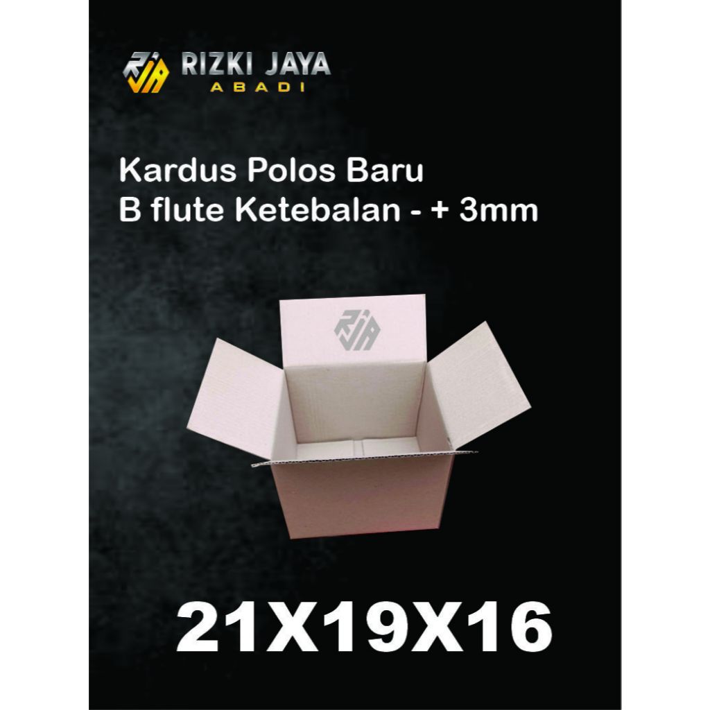 

kardus ukuran 21x19x16cm polos
