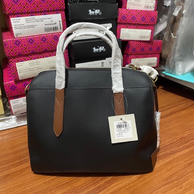 Tas Wanita Fossil Sydney Satchel Black Multi