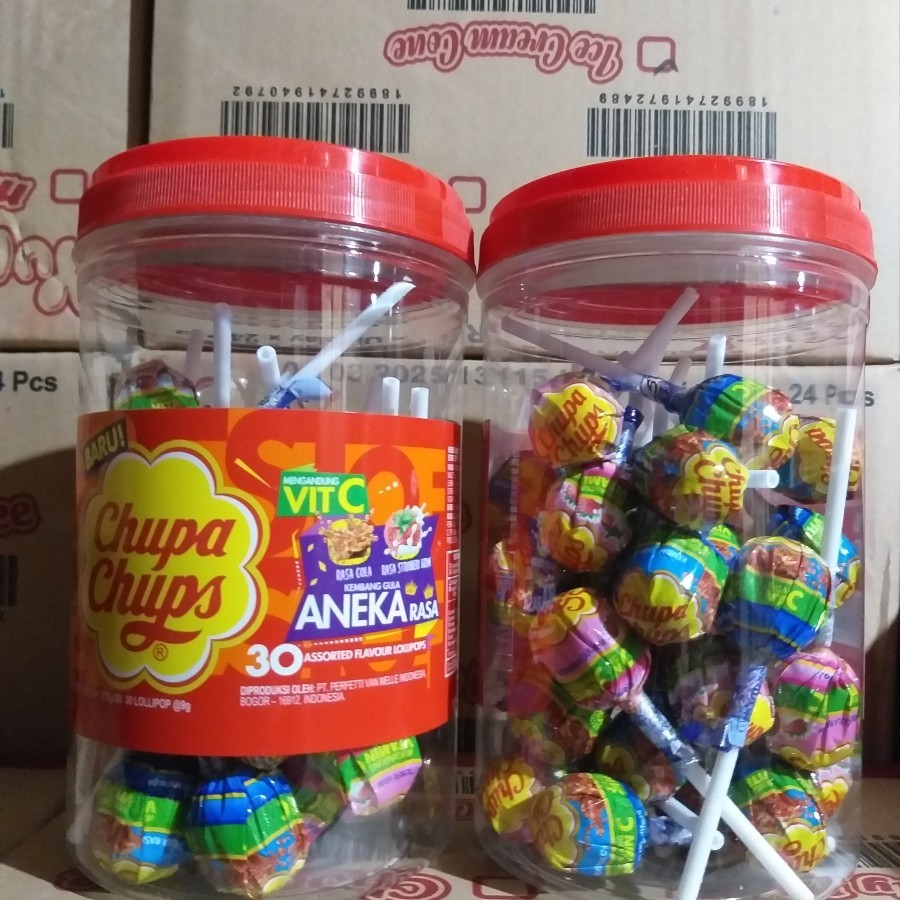 

Chupa Chups Lolipop Mengandung Vitamin C isi 30 Pcs