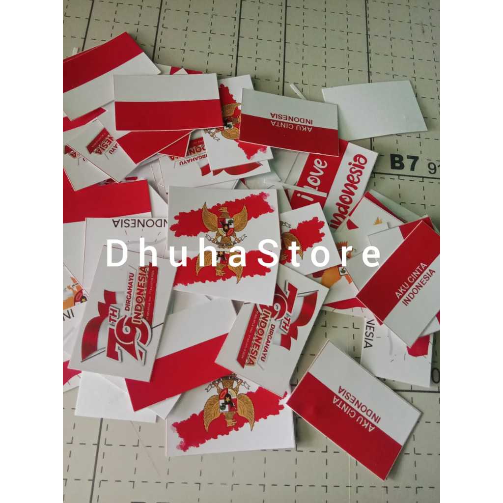 

STICKER PIPI BENDERA HUT RI UNTUK 17 AGUSTUSAN STIKER ISI 50 PCS SUDAH DI POTONG