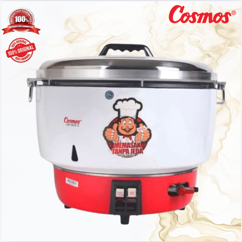 Gas Rice Cooker Magic Com Cosmos 20L CRJ 3020/CRJ-3020/CRJ3020/3020/PENANAK NASI 20L/ORIGINALGARANSI