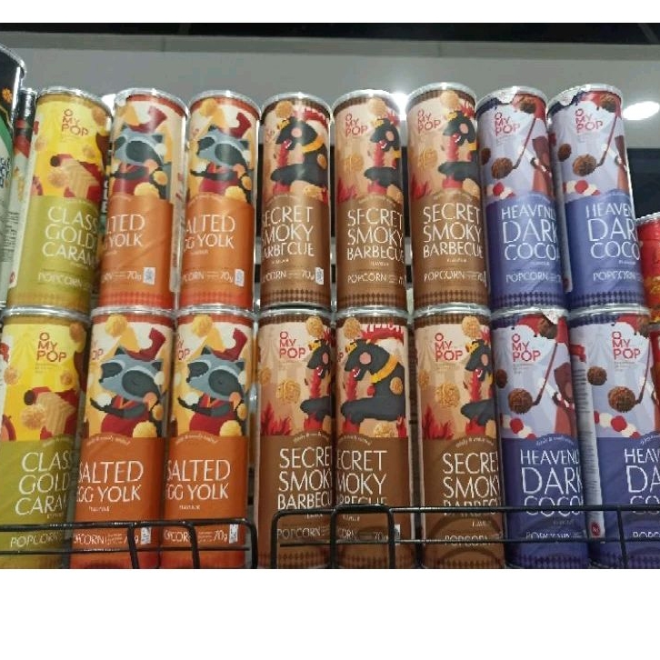 

Omypop Popcorn Import Premium Canister Can 85g