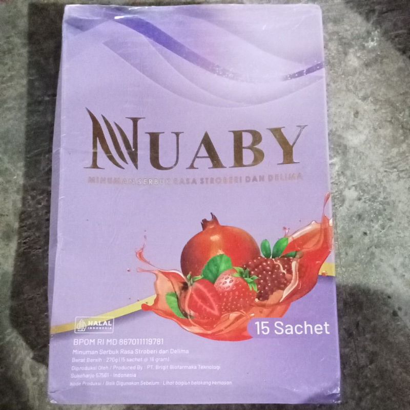 

Nuaby Minuman serbuk rasa strawberry 270g (15schx@18g)