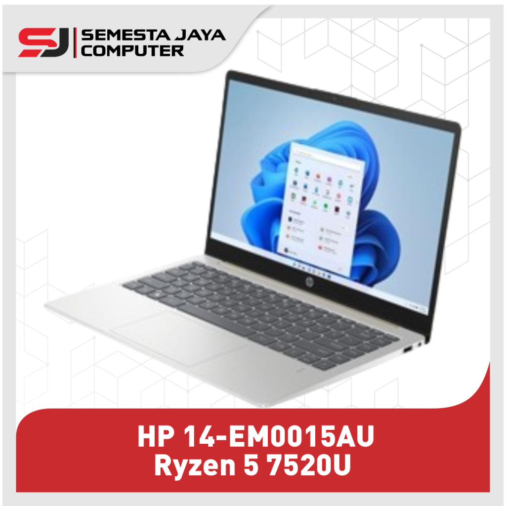 LAPTOP HP 14-EM0015AU Ryzen 5 7520U