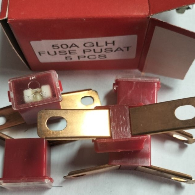 fuse pusat 50a glh honda kaki samping panjang 5pcs
