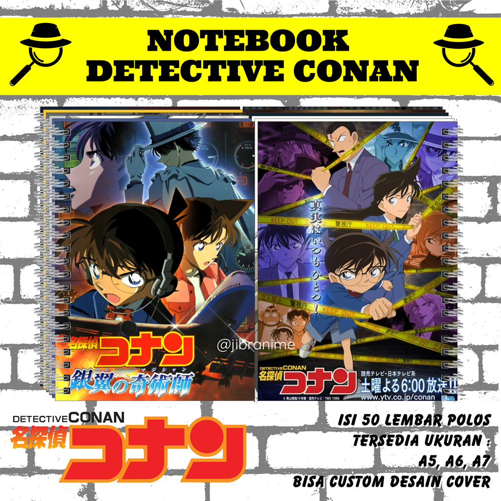 

note book DETECTIVE CONAN / notebook DETECTIVE CONAN / buku catatan DETECTIVE CONAN