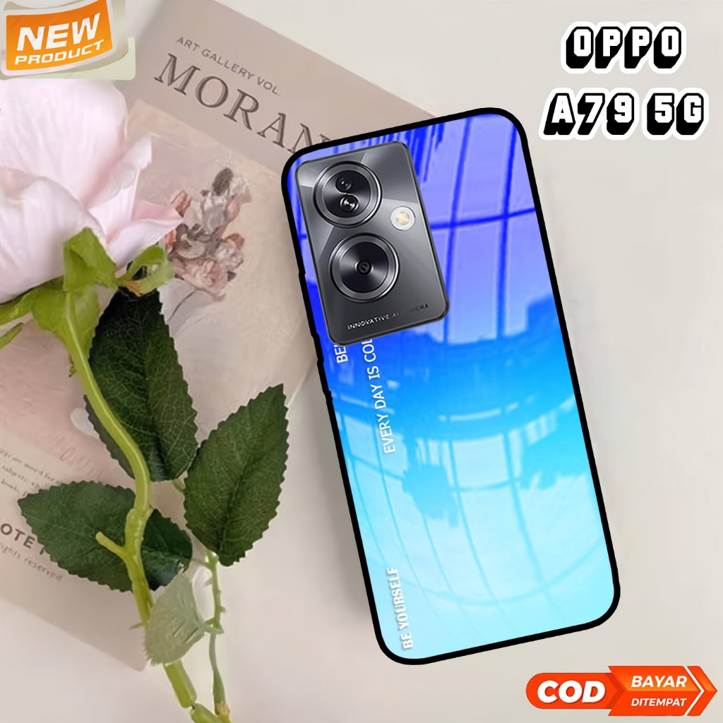 Softcase Glass Kaca Oppo A79 (T35)