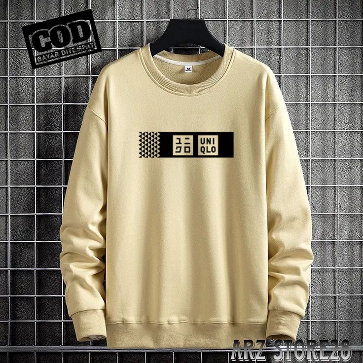 Terlaris  Free Sweater Text Hitam Uniqlo Blok 04 Hoodie Distro Terbaru Jaket Termurah Pria Wanita