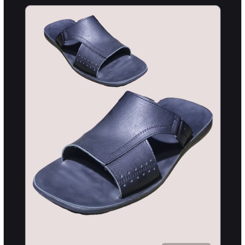 sandal selop pria sandal slide sandal kulit asli sandal outdoor