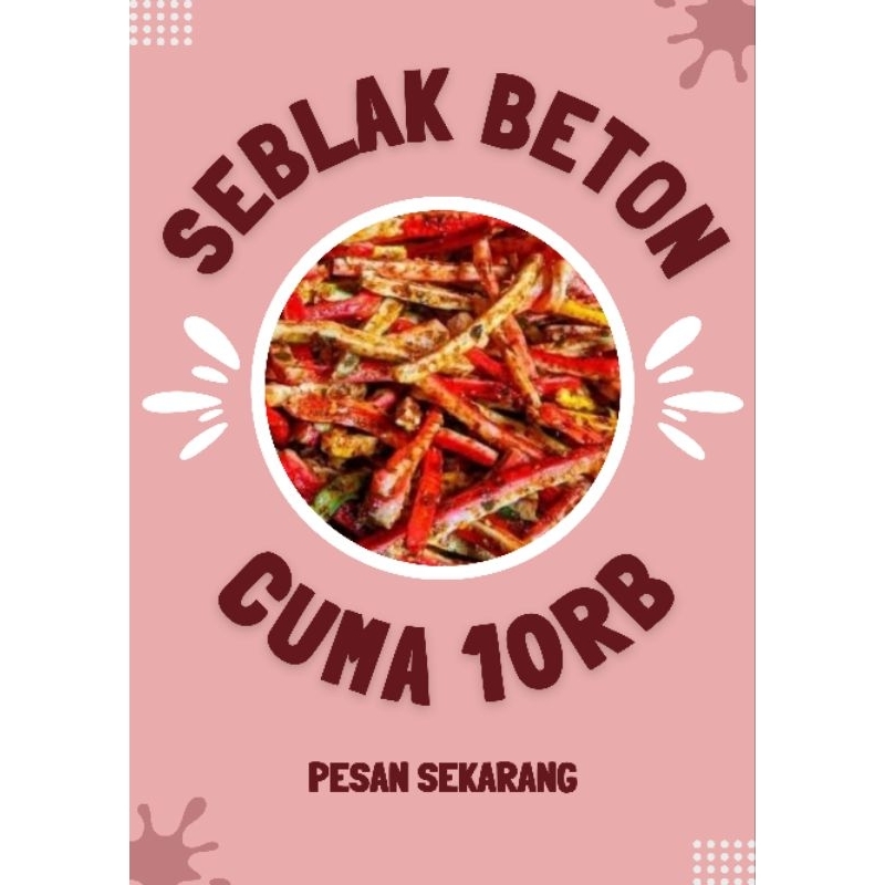 seblak beton - seblak kerupuk beton