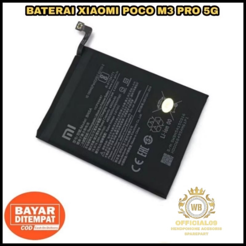 BATERAI BATRE BATREI BATTREY XIAOMI XIAOMI POCO M3 5G / POCOPHOONE M3 5G BN5A