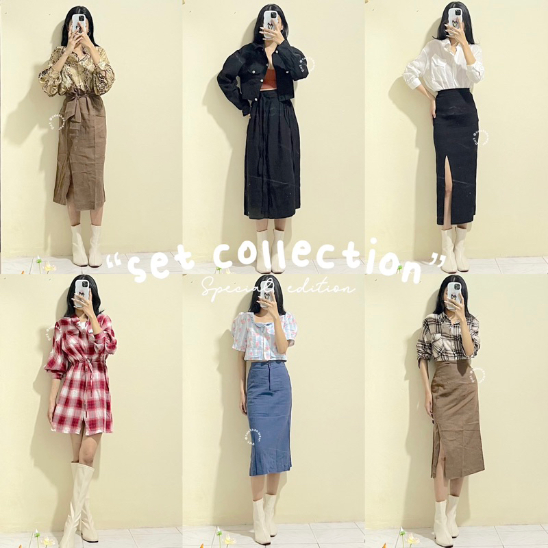 Blouse korean style | one set korean style | skirt korean style | set korean style | one set korean 