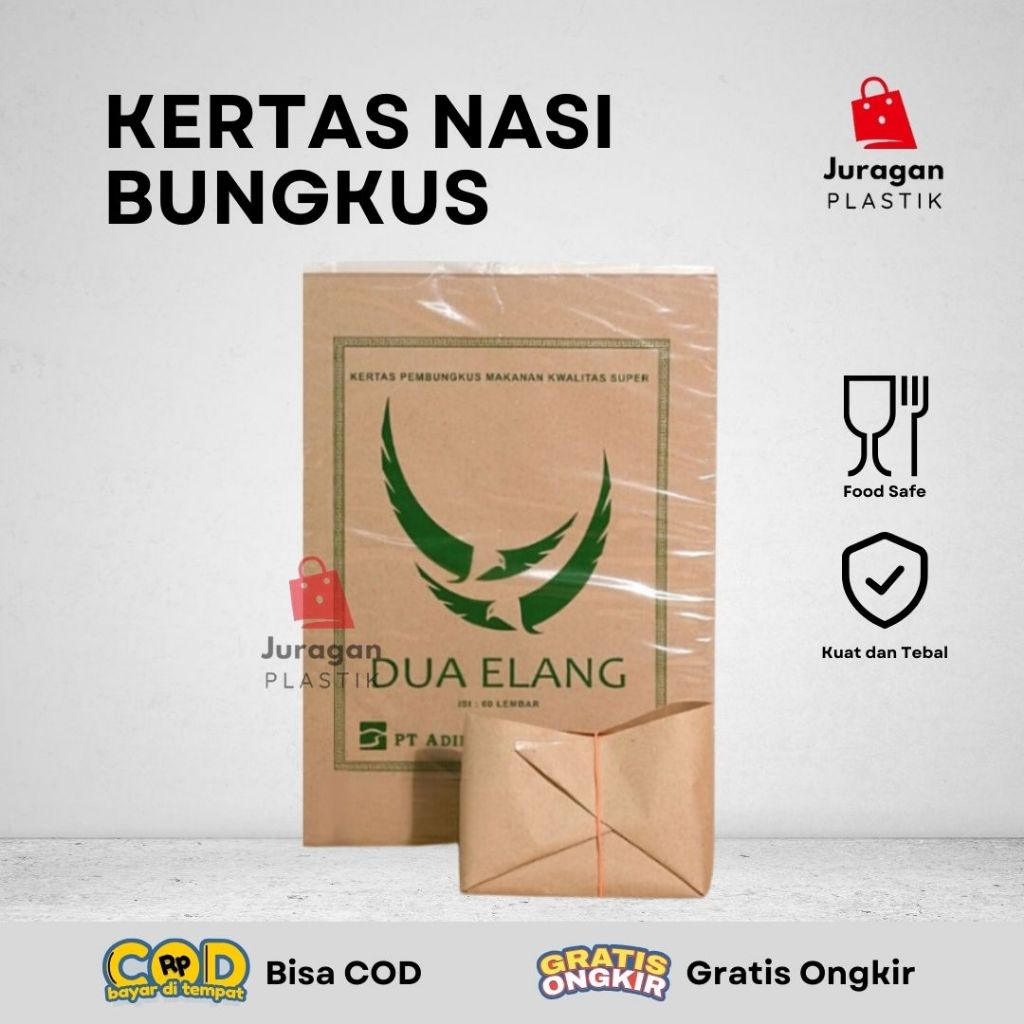 Kertas Nasi/ Kertas Untuk Nasi / Kertas Coklat / Kertas Bungkus Nasi / Kertas Bungkus Murah / Kertas