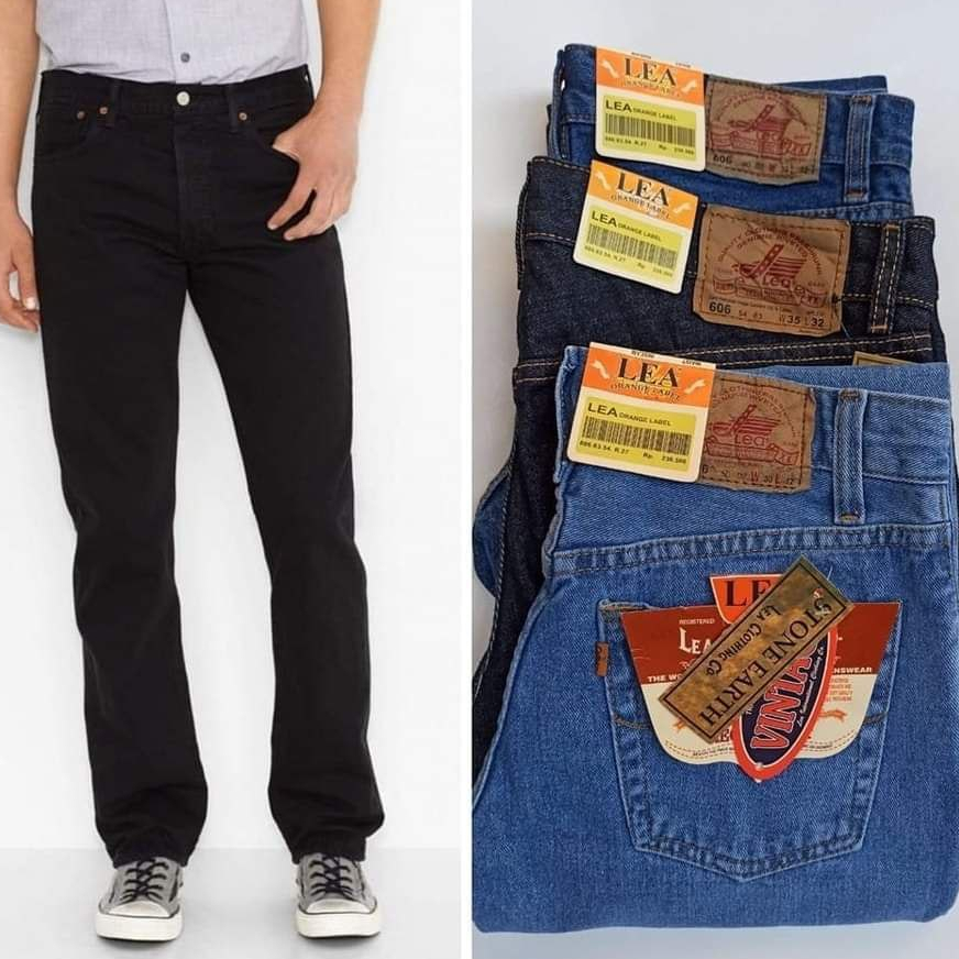 Celana Jeans Lea 606 Reguler fit Jins Pria Kekinian Clana Jens Murah Jean Original Celana LEA Origin