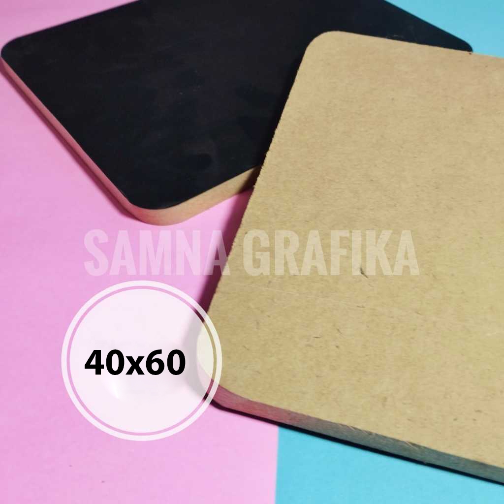 Papan Mdf 12mm 40x60 sudah di lapis belakang