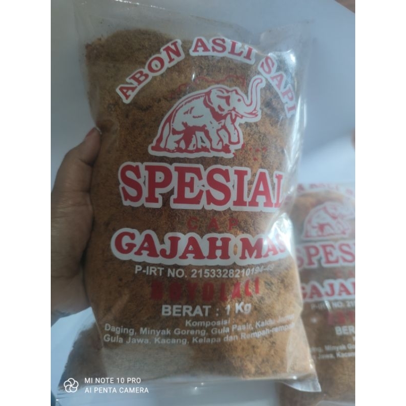 

Abon Sapi Gajah Mas Kemasan 1kg Asli Boyolali