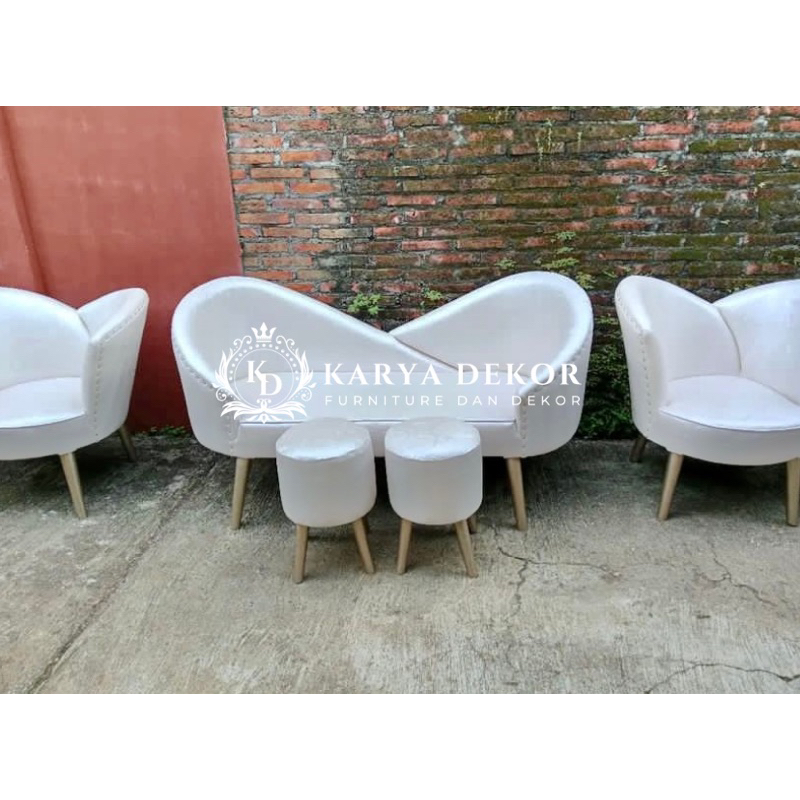 set sofa pelaminan kelopak / set sofa pelaminan