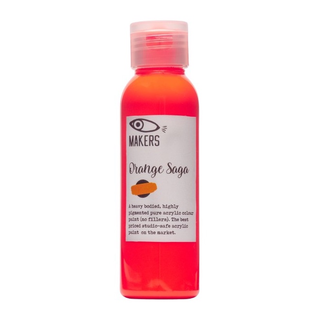 

Eksklusif Orange Saga Acrylic Paint 1ml