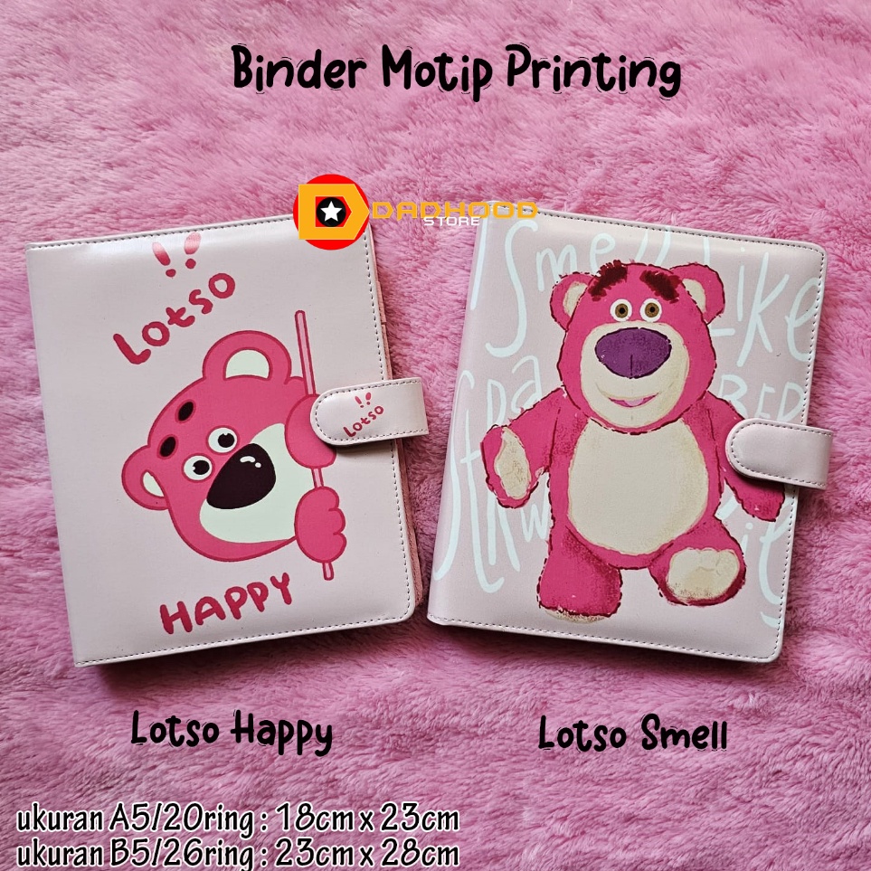 

Promo Binder Printing Motip Lotso tersedia ukuran A5 2 holes B5 26 holes