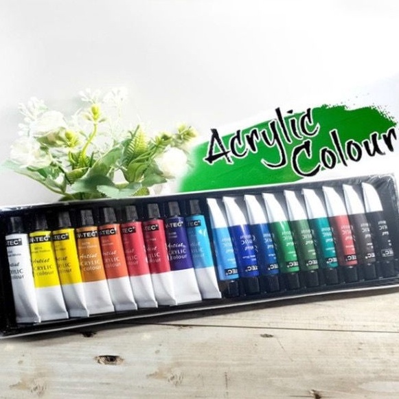 

CAT AKRILIK VTEC ACRYLIC COLOURS 6 ML VTec CAT AKRILIK 18 WARNA