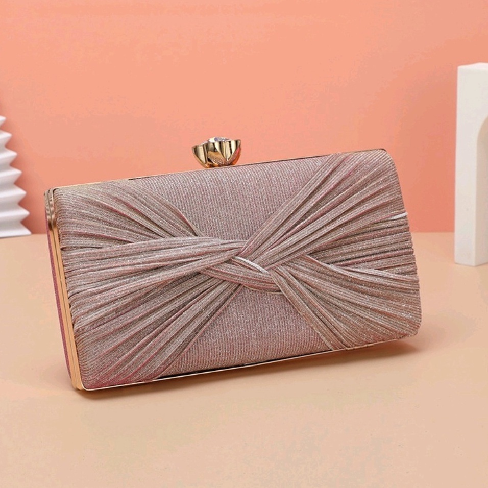 Mewah Tas Pesta Import Wanita GO7514 Gofashion Tas Clutch Fashion Kekinian Termurah