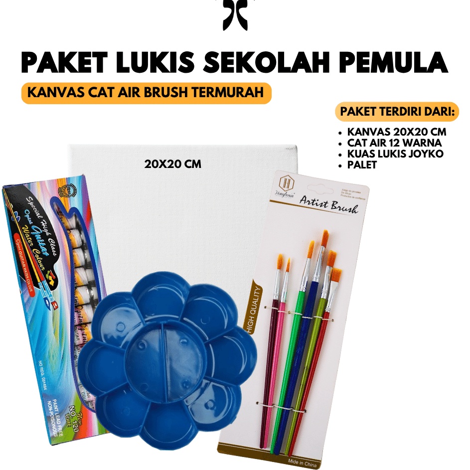 

Sentuhan Personal PAKET LUKIS SEKOLAH Pemula Kanvas Cat Air Brush Termurah Svmmerink