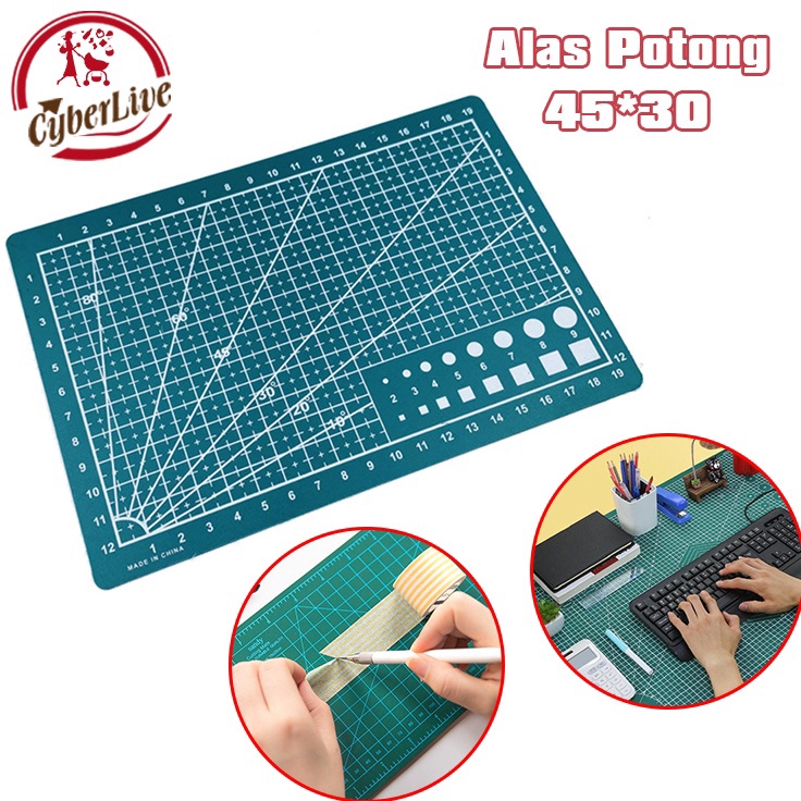 

Model Terkini Cutting Mat Mate A3 Double Side Cutting Pad Board Alas Potong Kes Bahan Tebal Warna Hijau